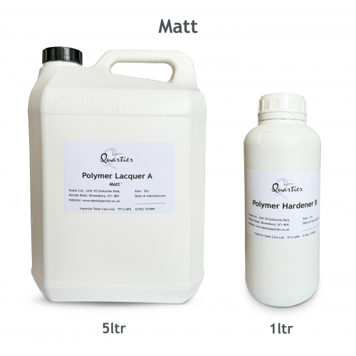 AboutQuartier Polymer Lacquer 2K Matt 5ltr + Hardener 1ltr  380.0102.6000 (DC)